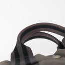 HERMES Fourre Tout PM Hand Bag Canvas Gray Silver Auth 144332-9