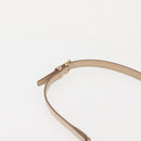 Salvatore Ferragamo Chain Vala Shoulder Bag Leather 2way Pink Gold Auth 144333-15