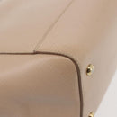 Salvatore Ferragamo Chain Vala Shoulder Bag Leather 2way Pink Gold Auth 144333-17