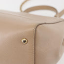 Salvatore Ferragamo Chain Vala Shoulder Bag Leather 2way Pink Gold Auth 144333-18