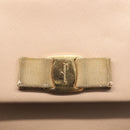 Salvatore Ferragamo Chain Vala Shoulder Bag Leather 2way Pink Gold Auth 144333-10