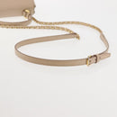 Salvatore Ferragamo Chain Vala Shoulder Bag Leather 2way Pink Gold Auth 144333-8