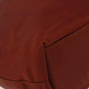 Christian Dior Maris Pearl Hand Bag Nylon Brown Gold Auth 144334-12