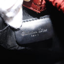 Christian Dior Maris Pearl Hand Bag Nylon Brown Gold Auth 144334-15