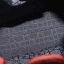 Christian Dior Maris Pearl Hand Bag Nylon Brown Gold Auth 144334-16