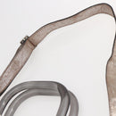 CELINE Hand Bag Leather 2way Silver Auth 144335-9
