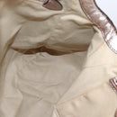 CELINE Hand Bag Leather 2way Silver Auth 144335-21