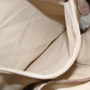 CELINE Hand Bag Leather 2way Silver Auth 144335-23