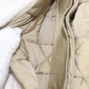 BOTTEGA VENETA MAXI INTRECCIATO CASSETTE Bag Nylon Beige Silver Auth 144336-11