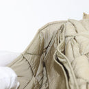 BOTTEGA VENETA MAXI INTRECCIATO CASSETTE Bag Nylon Beige Silver Auth 144336-17