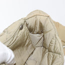 BOTTEGA VENETA MAXI INTRECCIATO CASSETTE Bag Nylon Beige Silver Auth 144336-18