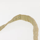 BOTTEGA VENETA MAXI INTRECCIATO CASSETTE Bag Nylon Beige Silver Auth 144336-8