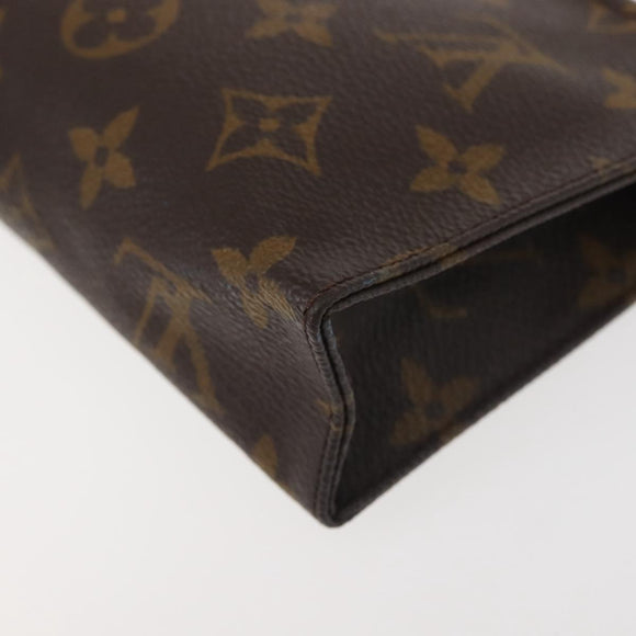 LOUIS VUITTON Monogram Poche Toilette 15 Pouch M47546 LV Auth 144339