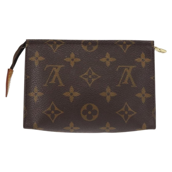 LOUIS VUITTON Monogram Poche Toilette 15 Pouch M47546 LV Auth 144339