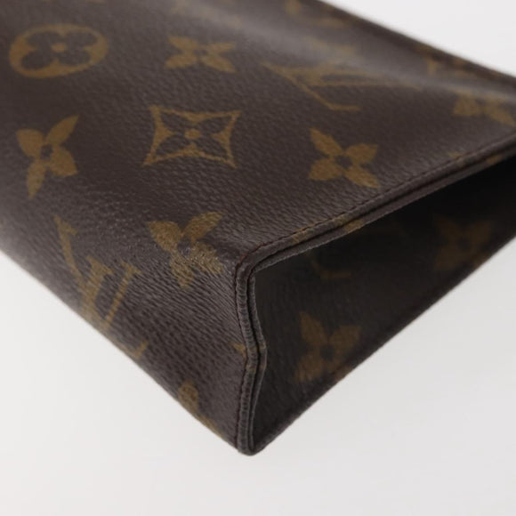 LOUIS VUITTON Monogram Poche Toilette 15 Pouch M47546 LV Auth 144339
