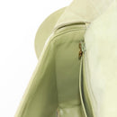 CHANEL Matelasse Shoulder Bag Suede Green Gold CC Auth 144342-22