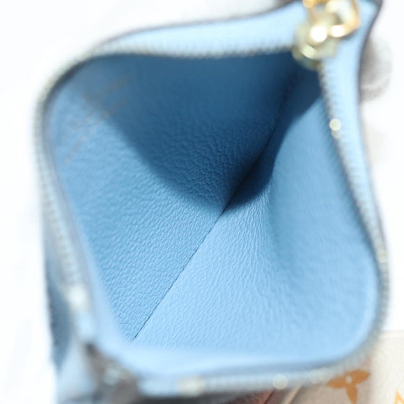 LOUIS VUITTON Monogram Empreinte Pochette Trio Pouch Pink M80407 LV Auth 144344A