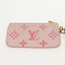 LOUIS VUITTON Monogram Empreinte Pochette Trio Pouch Pink M80407 LV Auth 144344A-18