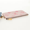 LOUIS VUITTON Monogram Empreinte Pochette Trio Pouch Pink M80407 LV Auth 144344A-19