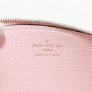 LOUIS VUITTON Monogram Empreinte Pochette Trio Pouch Pink M80407 LV Auth 144344A-20