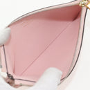 LOUIS VUITTON Monogram Empreinte Pochette Trio Pouch Pink M80407 LV Auth 144344A-21