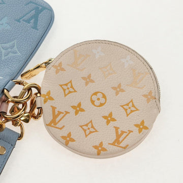 LOUIS VUITTON Monogram Empreinte Pochette Trio Pouch Pink M80407 LV Auth 144344A - 0