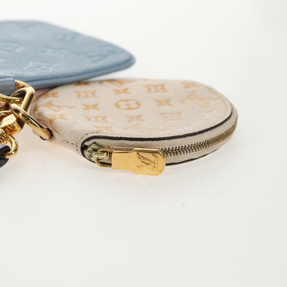 LOUIS VUITTON Monogram Empreinte Pochette Trio Pouch Pink M80407 LV Auth 144344SAM