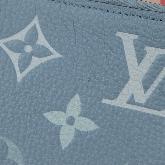 LOUIS VUITTON Monogram Empreinte Pochette Trio Pouch Pink M80407 LV Auth 144344A