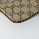 GUCCI GG Supreme Web Sherry Line Bag PVC Beige Gold 904 02 047 Auth 144351-15