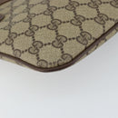 GUCCI GG Supreme Web Sherry Line Bag PVC Beige Gold 904 02 047 Auth 144351-17