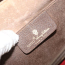 GUCCI GG Supreme Web Sherry Line Bag PVC Beige Gold 904 02 047 Auth 144351-19