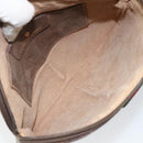 GUCCI GG Supreme Web Sherry Line Bag PVC Beige Gold 904 02 047 Auth 144351-10