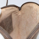 GUCCI GG Supreme Web Sherry Line Bag PVC Beige Gold 904 02 047 Auth 144351-20