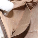 GUCCI GG Supreme Web Sherry Line Bag PVC Beige Gold 904 02 047 Auth 144351-11