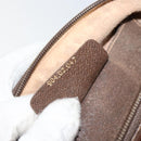 GUCCI GG Supreme Web Sherry Line Bag PVC Beige Gold 904 02 047 Auth 144351-12