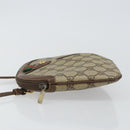 GUCCI GG Supreme Web Sherry Line Bag PVC Beige Gold 904 02 047 Auth 144351-4