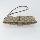 GUCCI GG Supreme Web Sherry Line Bag PVC Beige Gold 904 02 047 Auth 144351-5