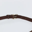 CELINE Macadam Canvas Shoulder Bag PVC Beige Gold Auth 144356-8