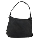 PRADA Shoulder Bag Nylon Black Silver Auth 144357-1