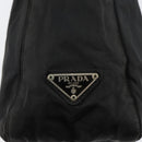PRADA Shoulder Bag Nylon Black Silver Auth 144357-17