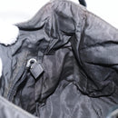 PRADA Shoulder Bag Nylon Black Silver Auth 144357-19