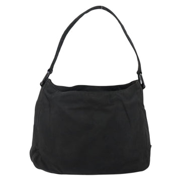 PRADA Shoulder Bag Nylon Black Silver Auth 144357 - 0