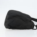 PRADA Shoulder Bag Nylon Black Silver Auth 144357-3