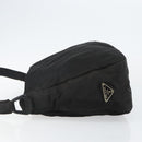 PRADA Shoulder Bag Nylon Black Silver Auth 144357-4