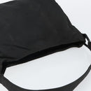 PRADA Shoulder Bag Nylon Black Silver Auth 144357-6