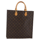 LOUIS VUITTON Monogram Sac Plat Hand Bag M51140 LV Auth 144364-1