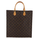 LOUIS VUITTON Monogram Sac Plat Hand Bag M51140 LV Auth 144364-13