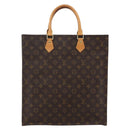 LOUIS VUITTON Monogram Sac Plat Hand Bag M51140 LV Auth 144364-2