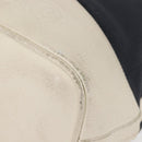 LOEWE Shoulder Bag Leather Navy Gold Auth 144366-15