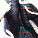 LOEWE Shoulder Bag Leather Navy Gold Auth 144366-20